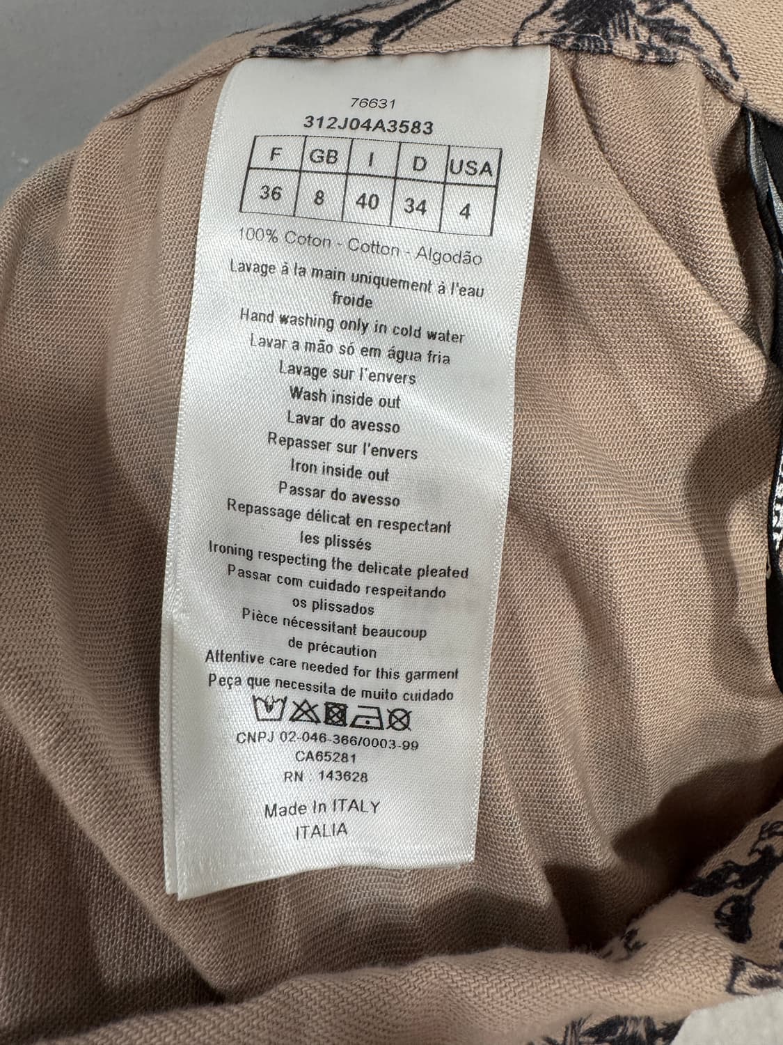 백화점판 디올 플리츠 미디 치마 스커트 36사이즈 상품이미지2