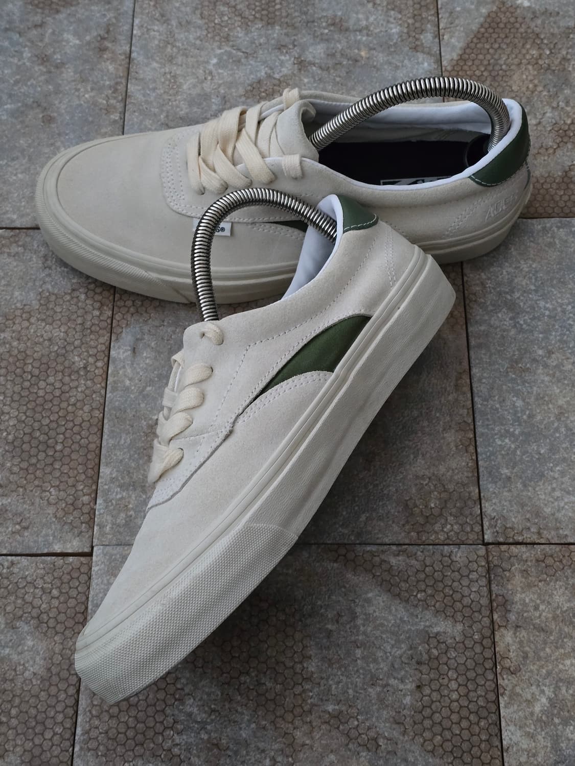 (260)반스 에이서 엔아이 sp 화이트 그린 상품이미지6