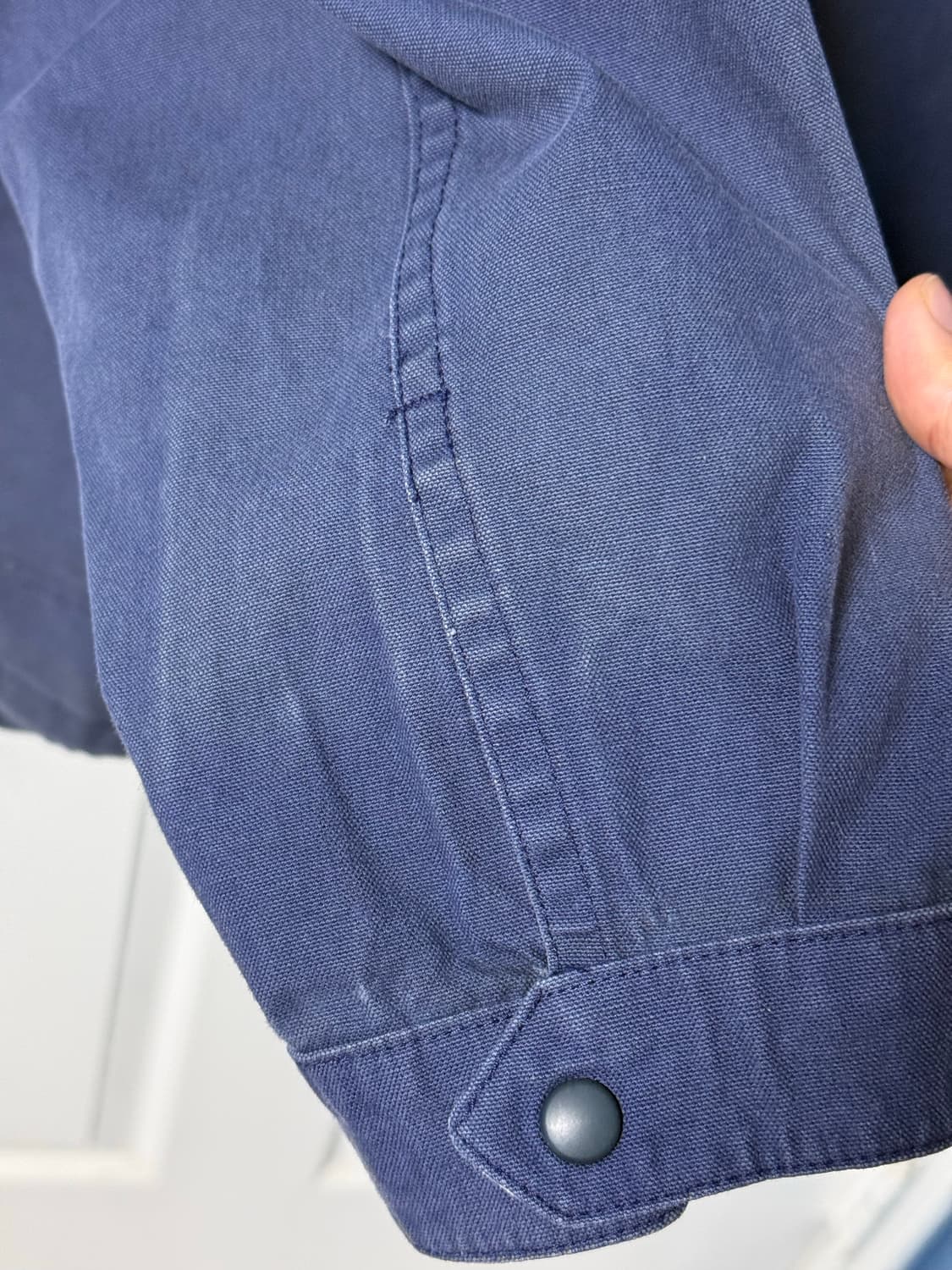 70~80's LLBean 하프집업 코튼 풀오버 네이비 L 상품이미지7