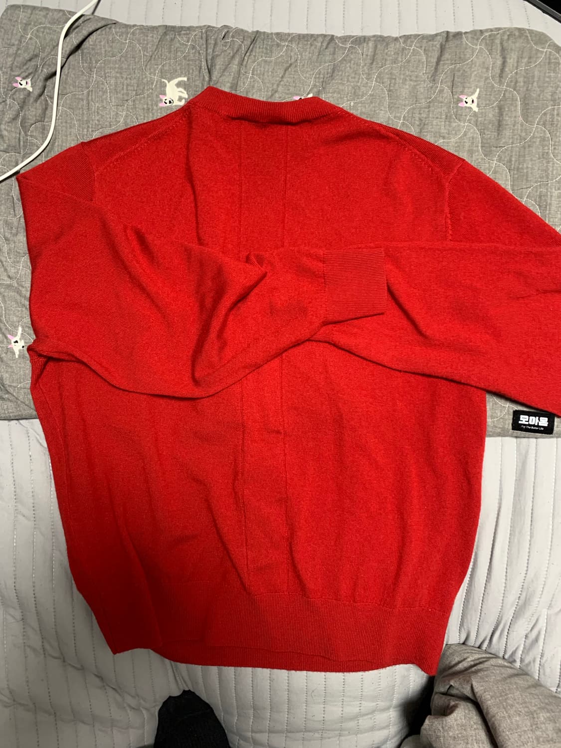 다이브인 크롭 브이넥 니트 1사이즈 상품이미지4