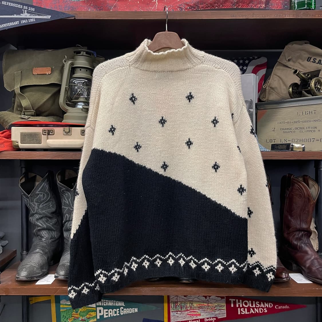 90s 폴로 랄프로렌 스키 핸드 울 목폴라 니트 스웨터 상품이미지2