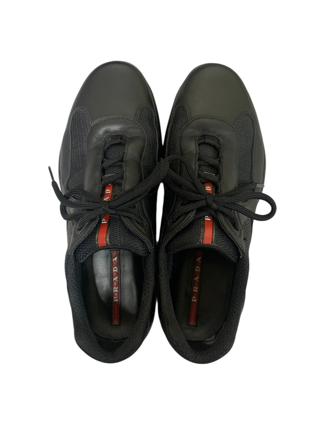 00s 빈티지 프라다 아메리카 컵 블랙 레더 og 상품이미지2