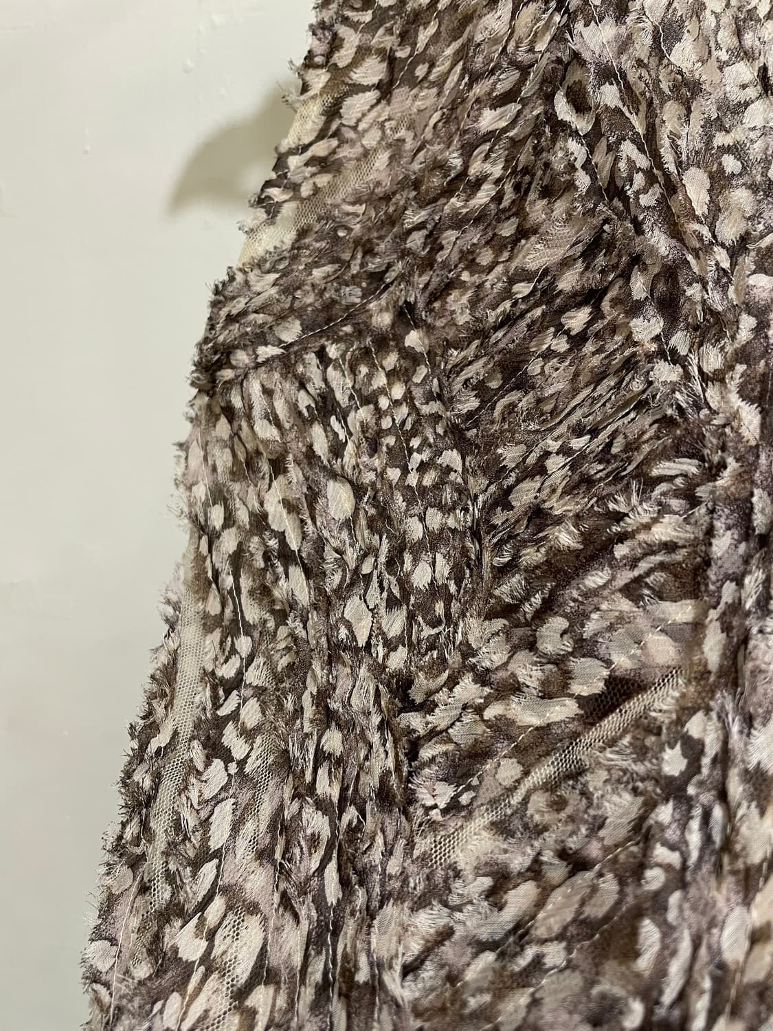 레오파드 패턴 페어리 그런지 베스트 y2k 히피 모리 상품이미지5