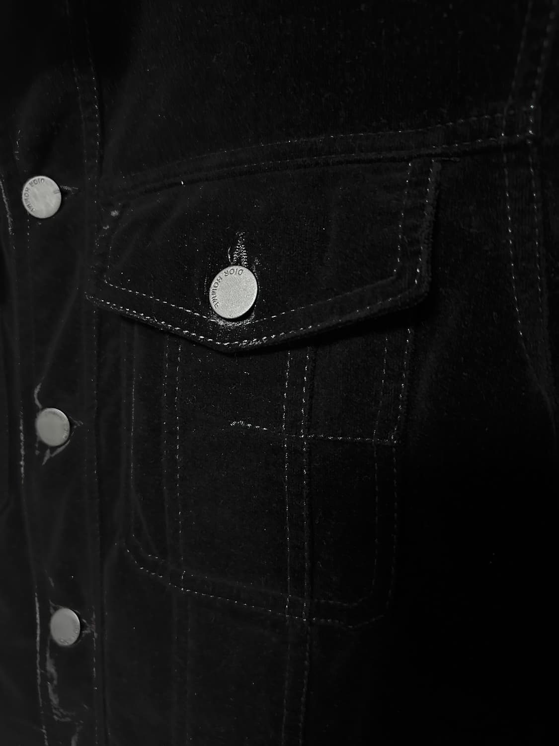 Dior Homme 04fw 시그니처 벨루어 트러커 자켓 상품이미지4