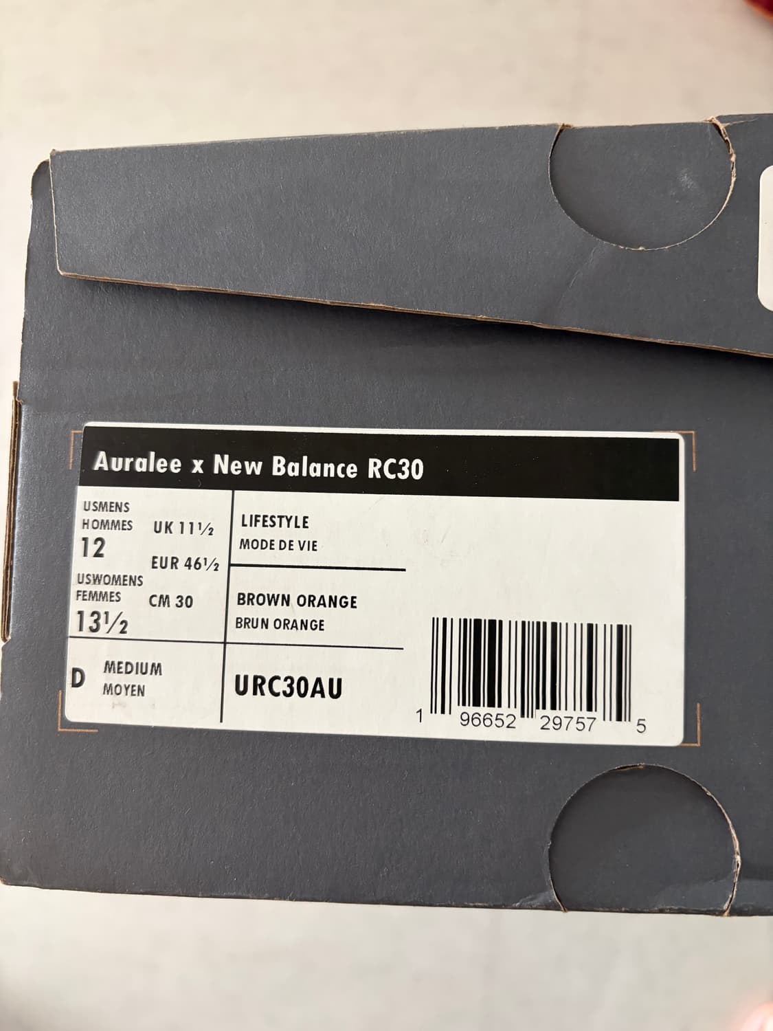 오라리 뉴발란스 rc30 오렌지 300(285 ~ 290사이즈 추천) 상품이미지8