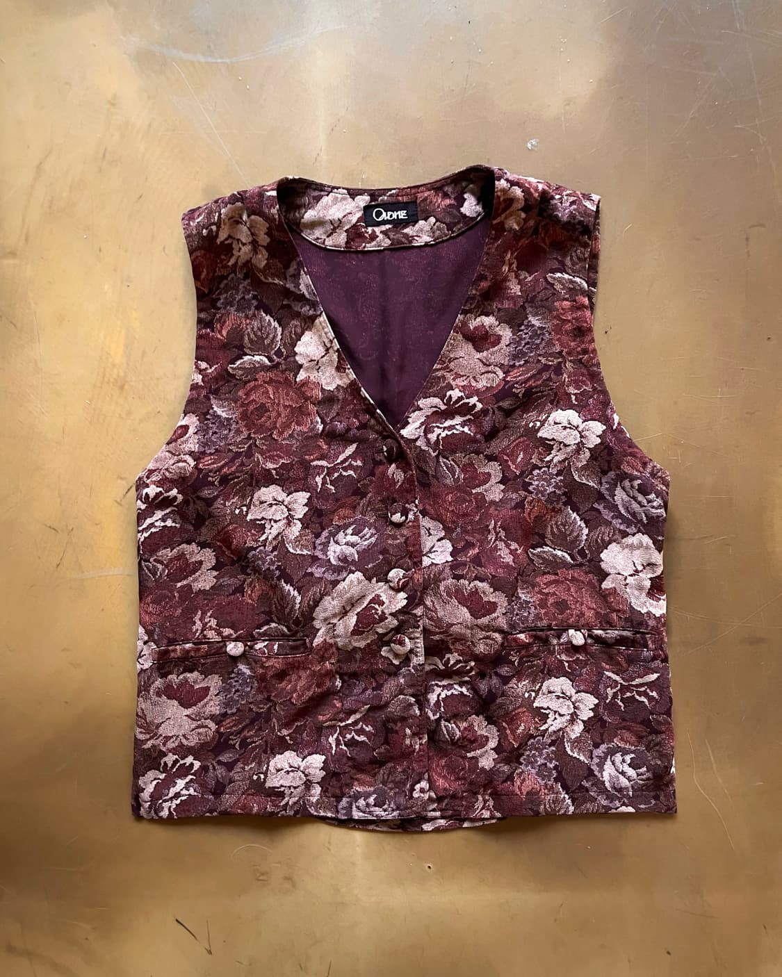 ONDNE Japan Floral Pattern Old Vest 상품이미지4