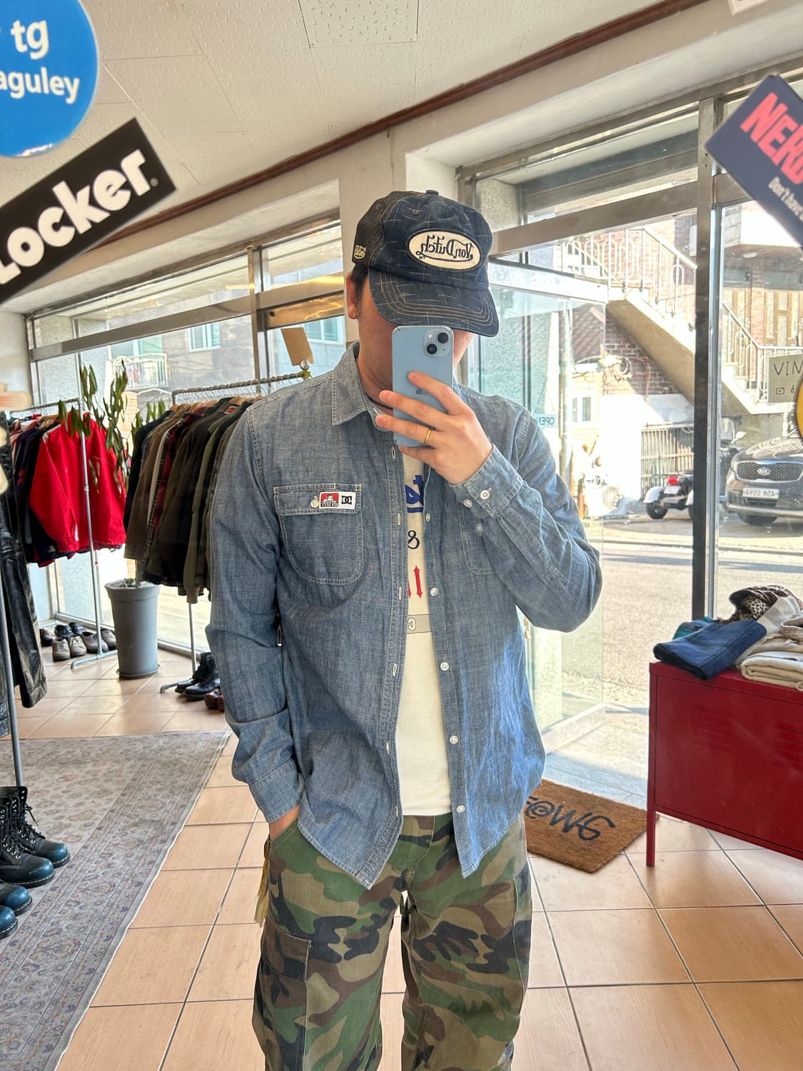 DC shoes X Ben davis 샴브레이셔츠  상품이미지7