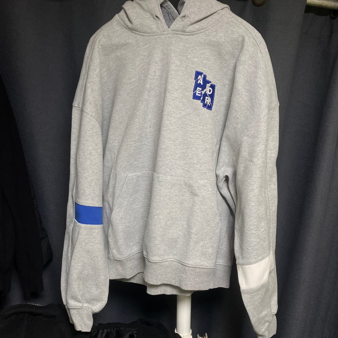 아더에러 6주년 테트리스 후드 그레이  상품이미지1