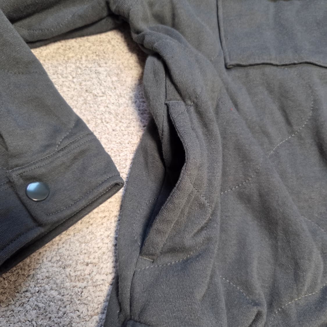 Wonderly 플란넬 셔츠 퀄팅패턴 셔켓 자켓 XL(105) 상품이미지6