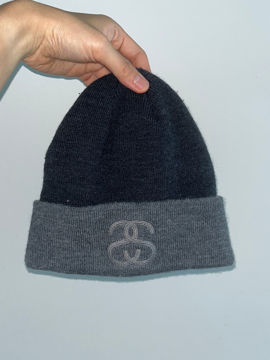 stussy 스투시 샤넬 더블 로고 투톤 비니 상품이미지1
