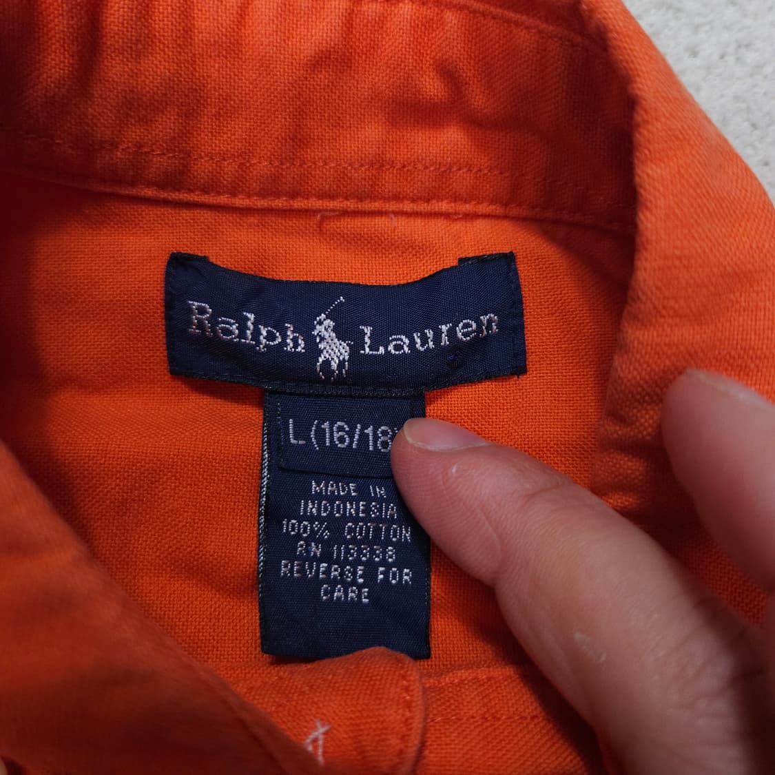 폴로 랄프 로렌 옥스포드 셔츠 L16/18 상품이미지4