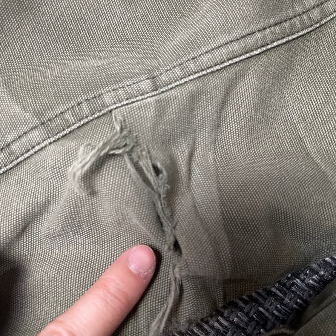 디키즈 OG 투포켓 카키 후드 워크 자켓 S 상품이미지8