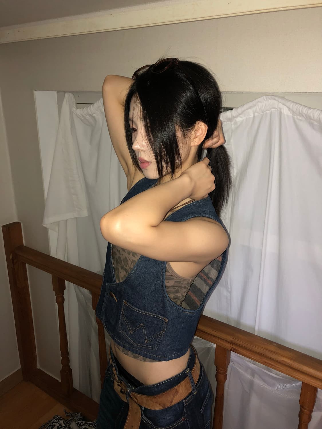 Cher x Wrangler / Blanket-Lined Cropped  상품이미지4