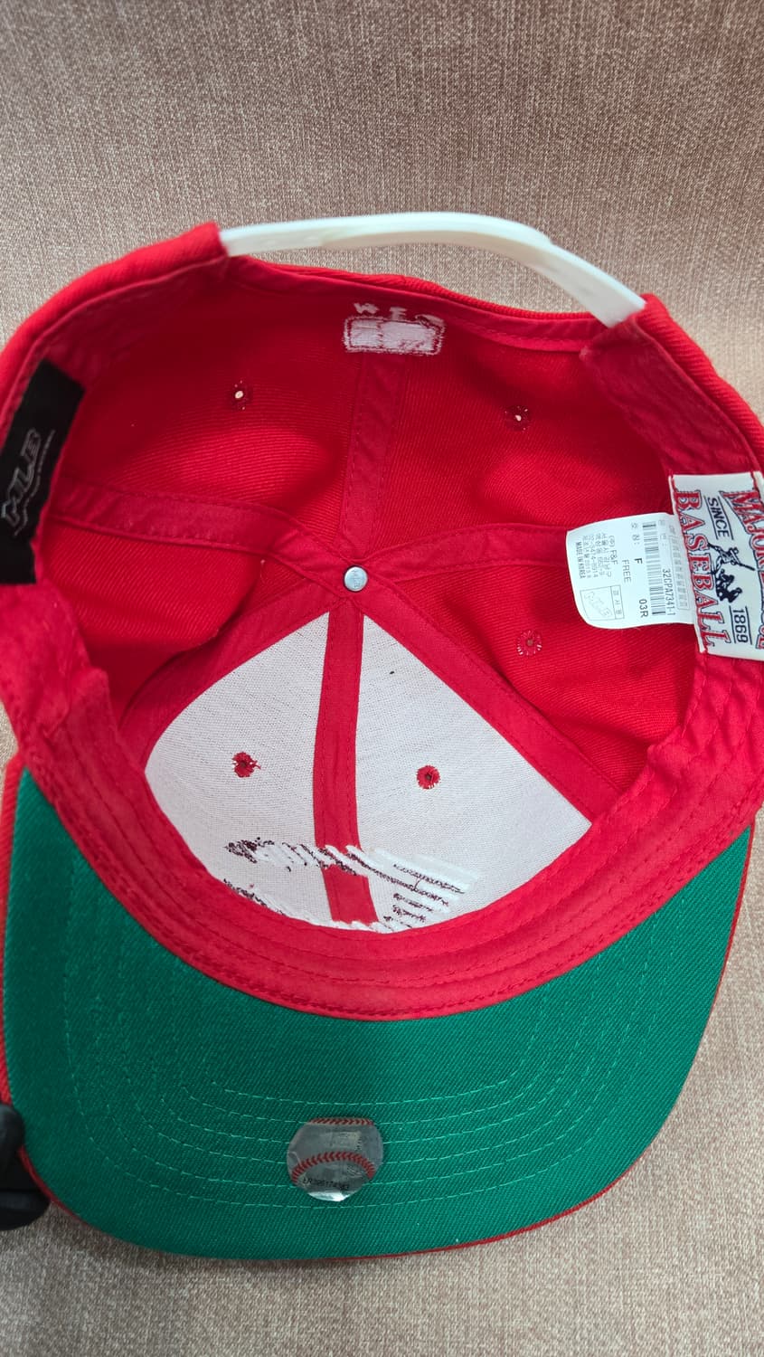 [정품/MLB] 레드 스냅백 (32CPA7341) - 상태 최상 상품이미지6