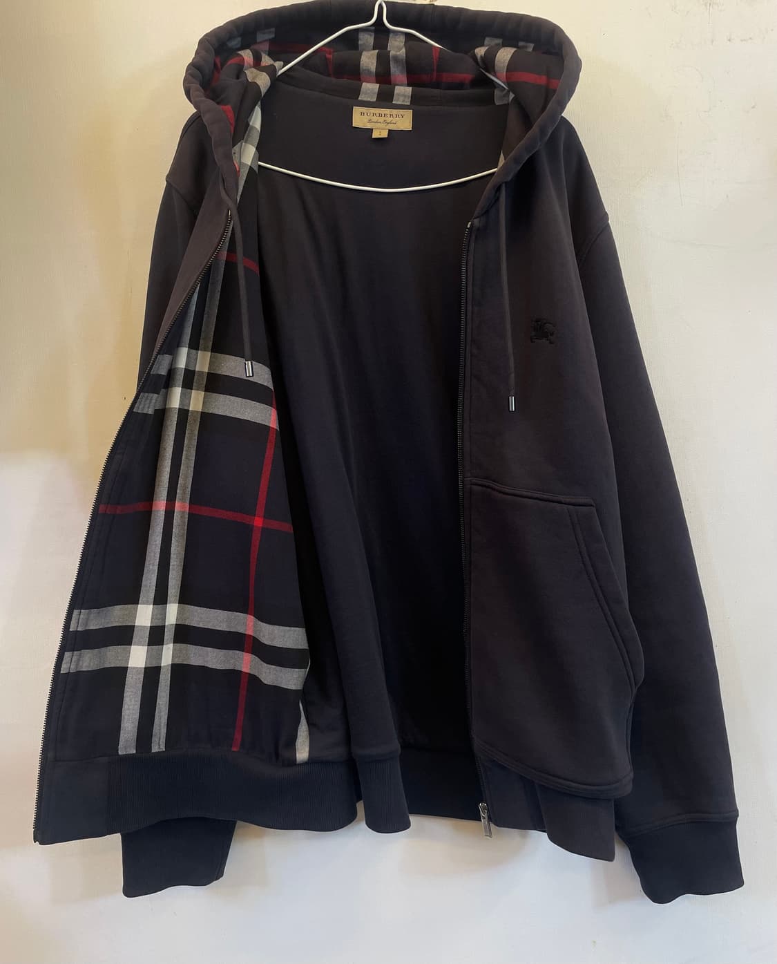 정품 버버리 네이비 후드집업 L:) 상품이미지2