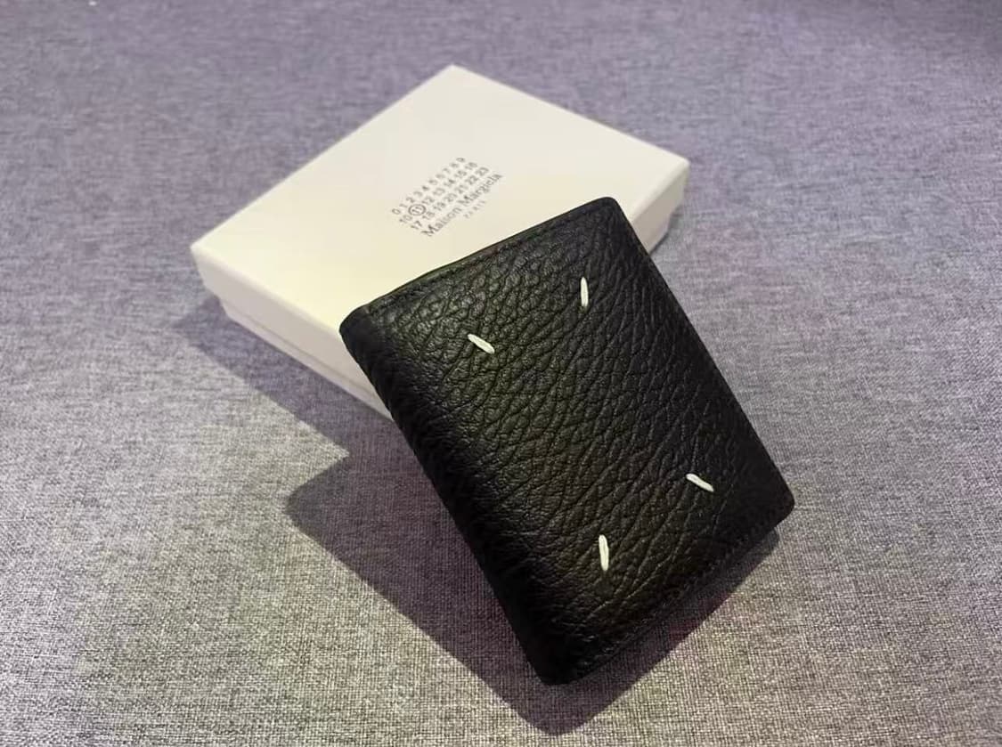 메종 마르지엘라 레더 바이폴드 카드 홀더 블랙 상품이미지3