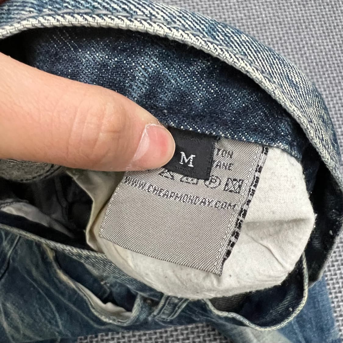 칩먼데이 워싱 슬림 데님팬츠 상품이미지2