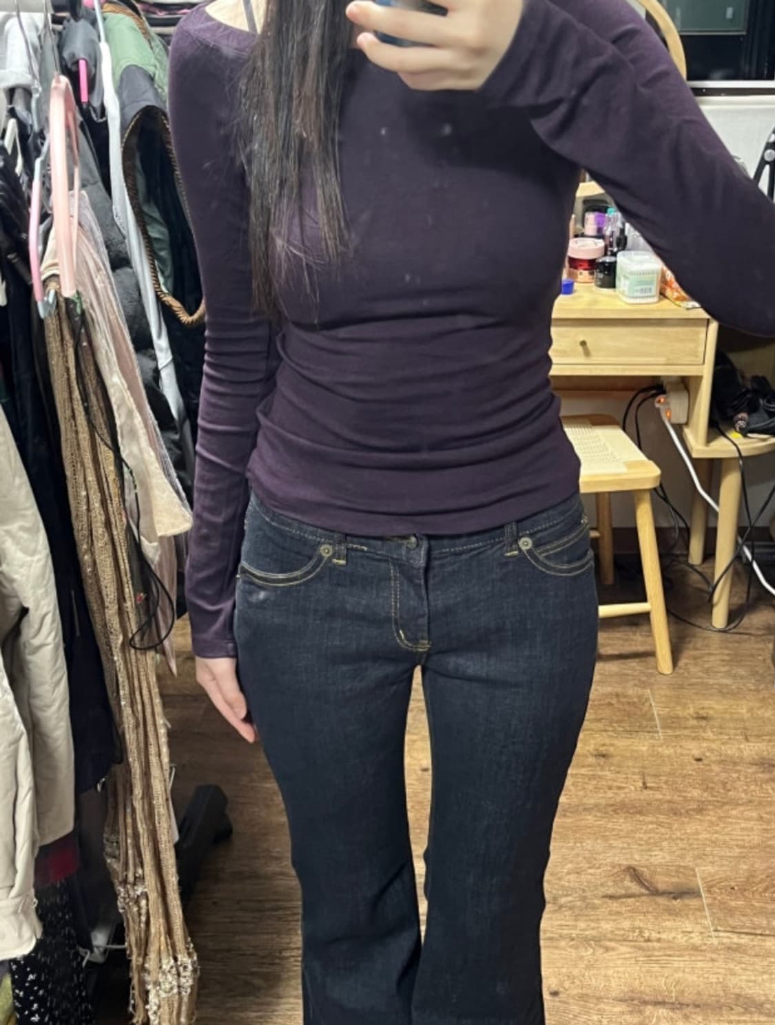 띵즈앤스터프 ootj 로우라이즈 부츠컷 청바지 상품이미지1