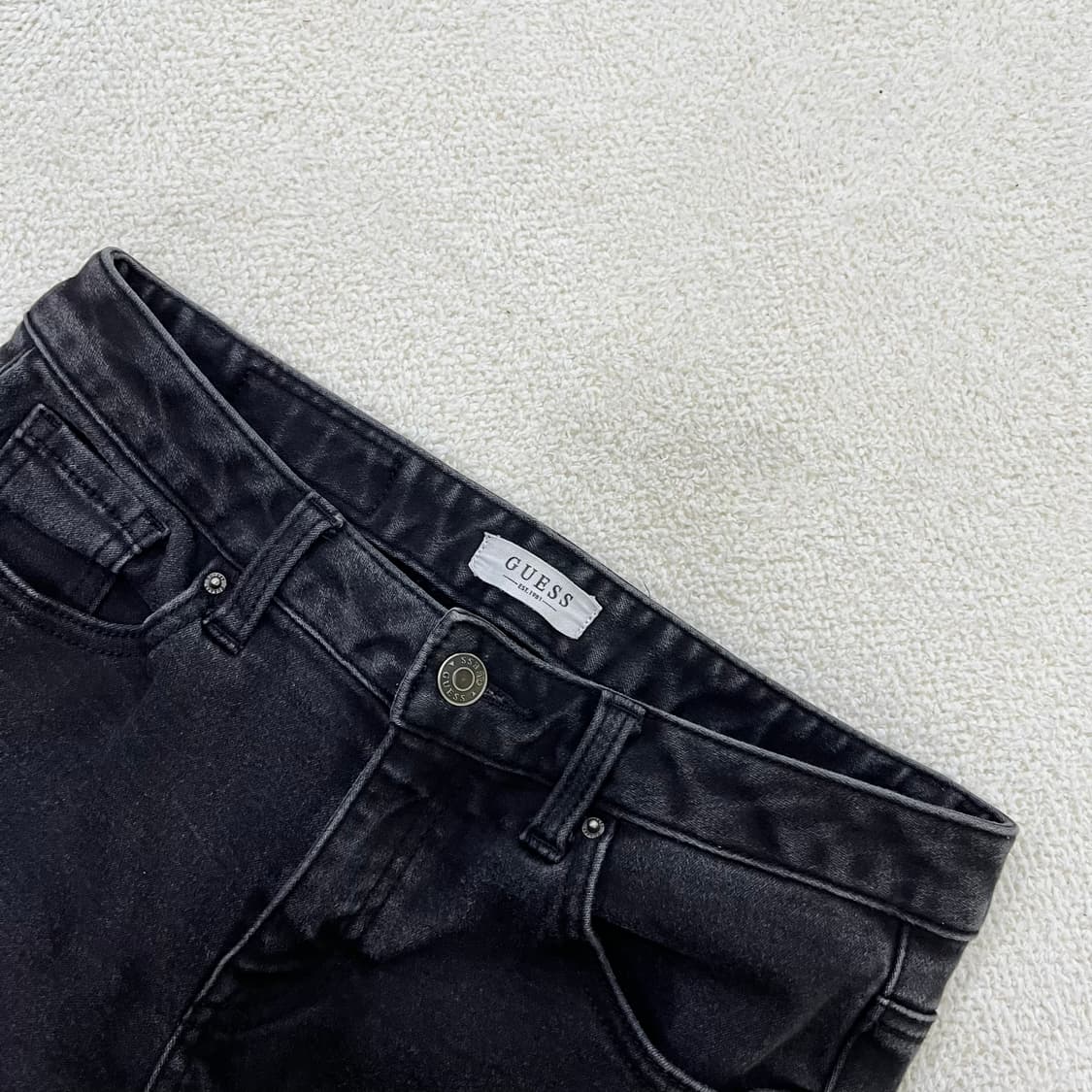 27 게스 여성 흑청 데님 0406M 상품이미지2