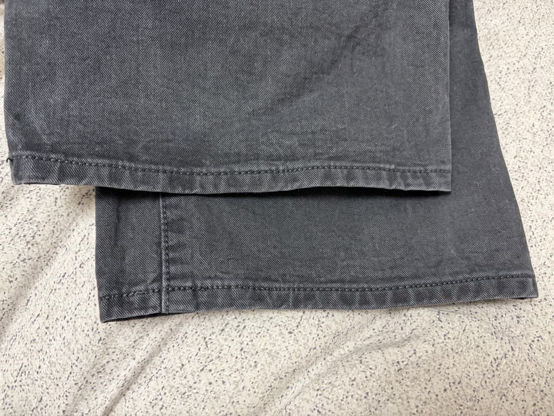 포터리 / 원 워시드 와이드 데님 워시드 블랙/ 1 사이즈 판매합니다. 상품이미지6