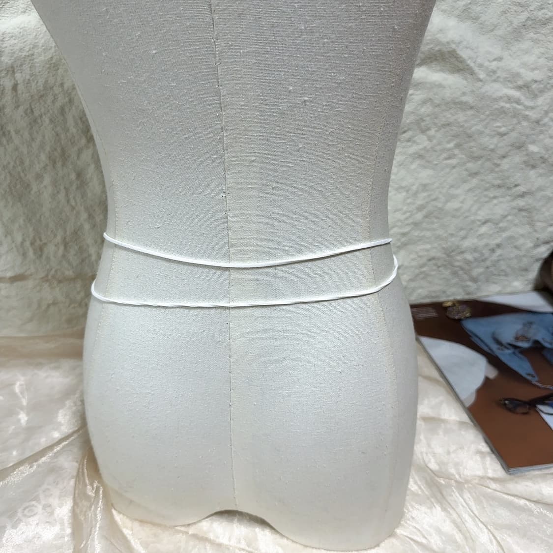 빈티지 플라워 스웨이드 목걸이 듀얼 허리띠 상품이미지4