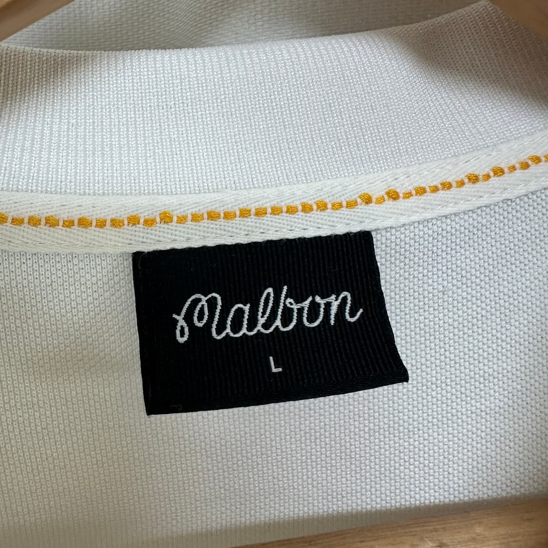   말본 남자 골프 카라 반팔티 화이트 100 L  상품이미지10