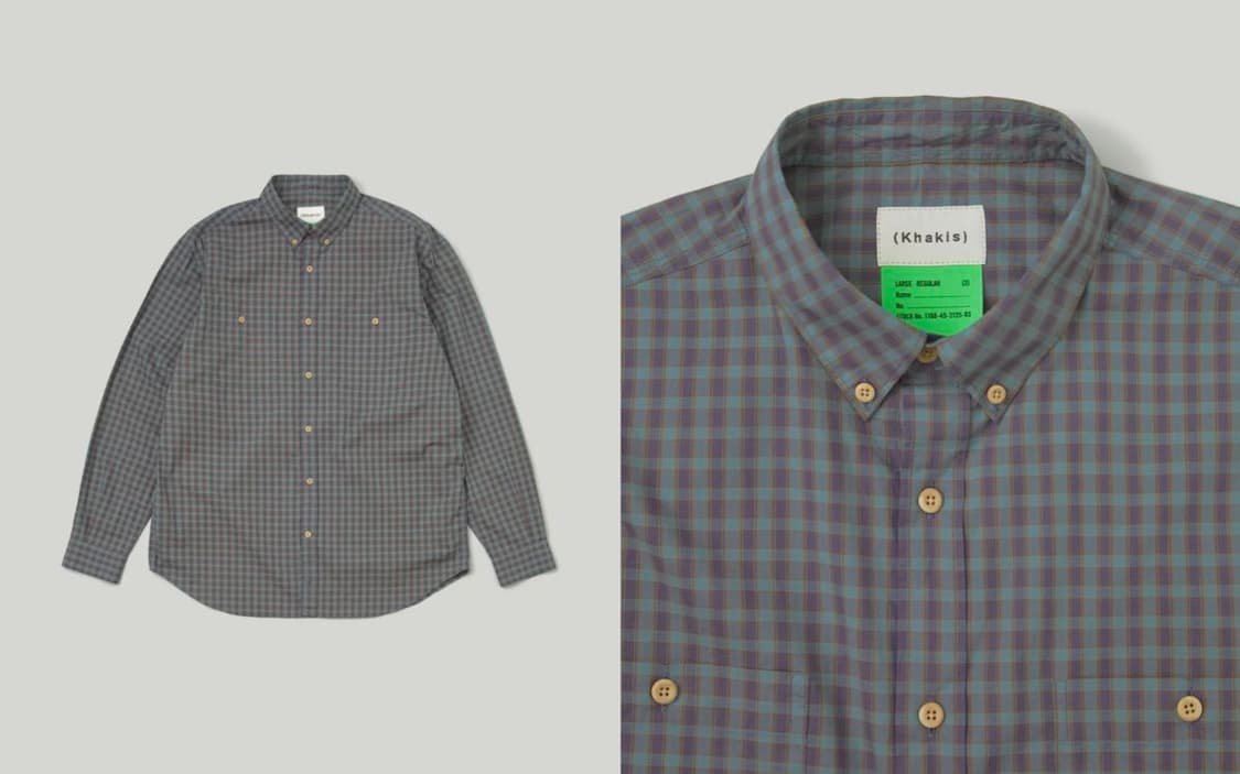Khakis Fine Check B.D Shirts 상품이미지2