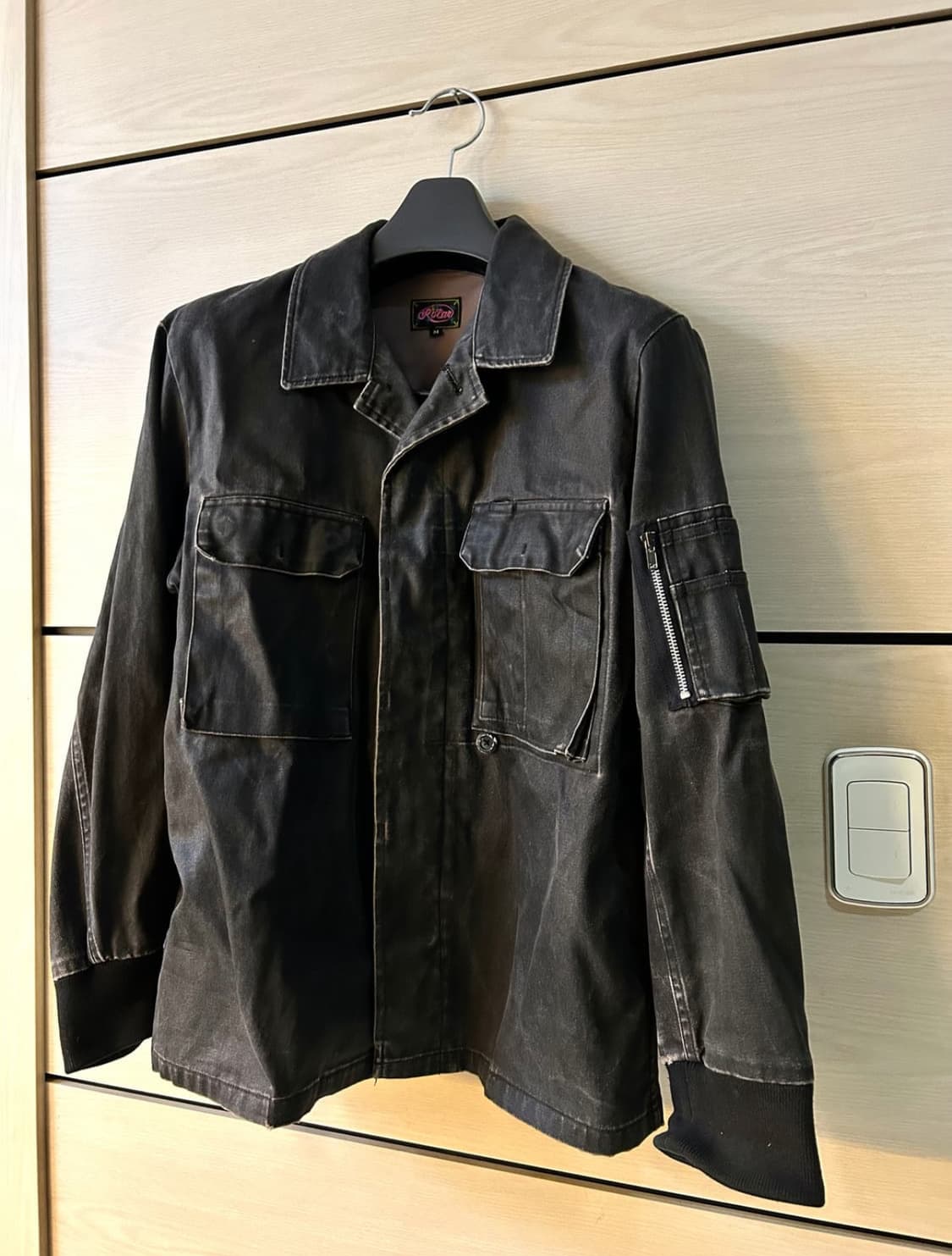 ROTAN Wax Denim Ma-1 Shirt Jacket 강혁 옷 상품이미지1