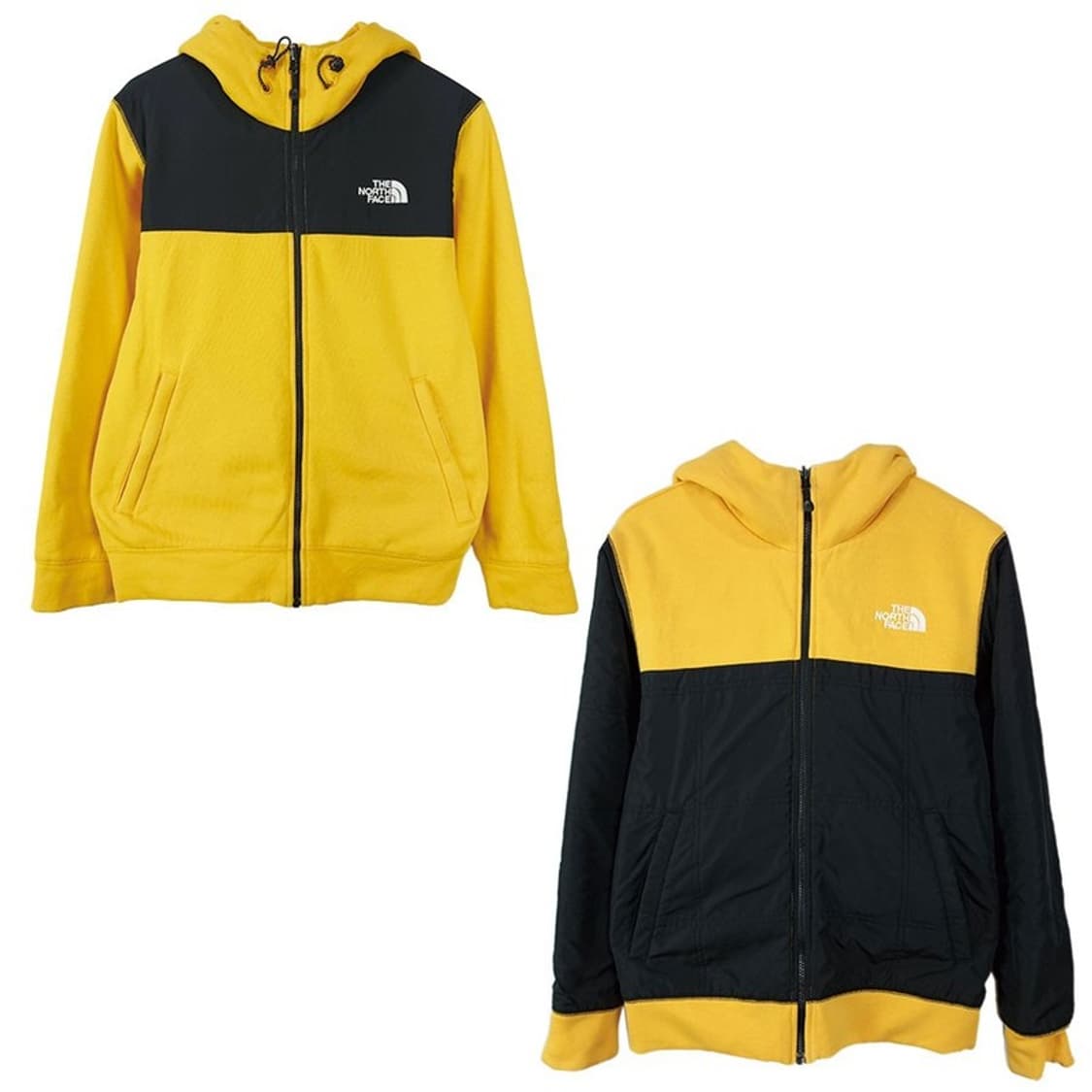 [노스페이스] 리버시블 양면 로고 자수 후드 집업 옐로우 M19483 상품이미지2
