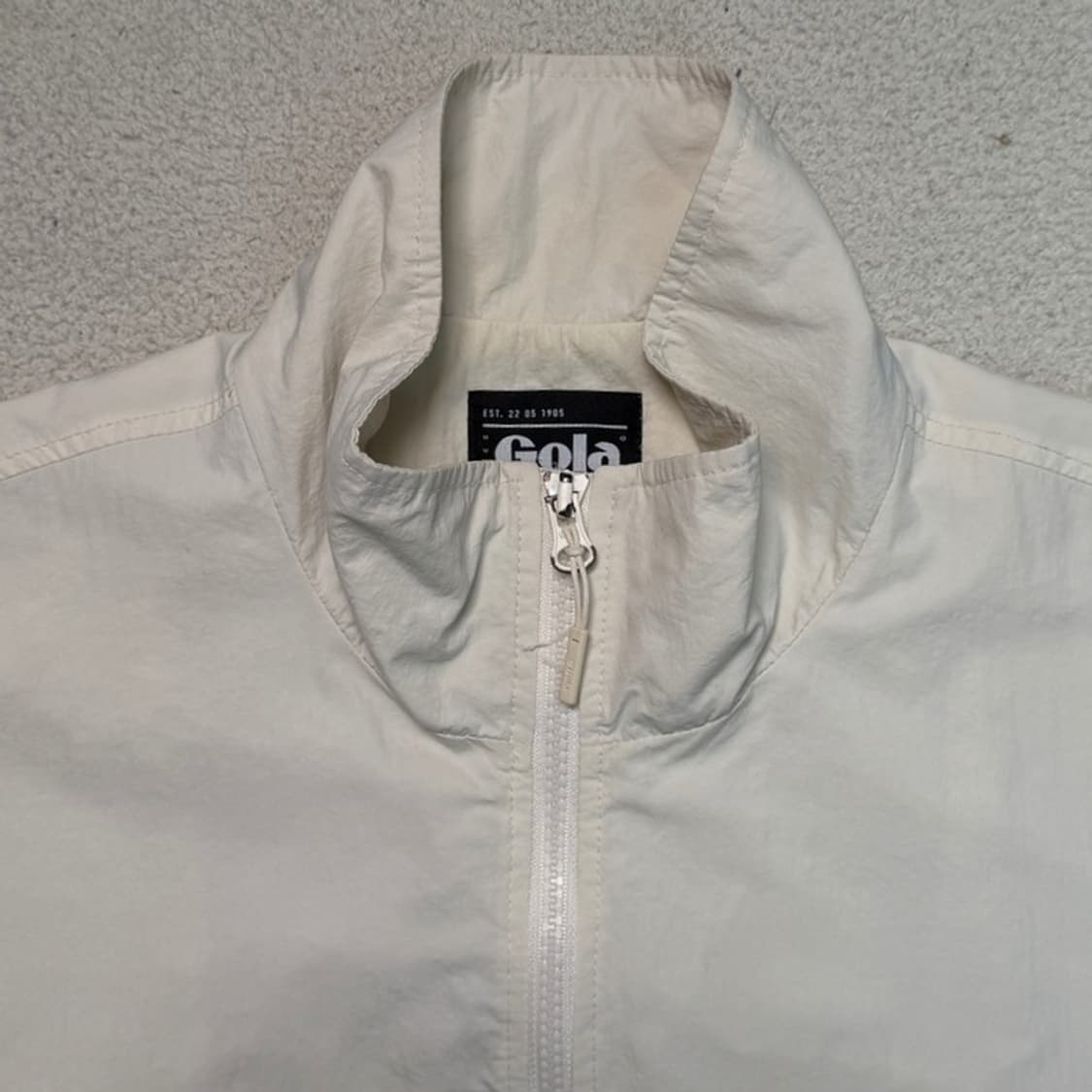 골라 컬러 블록 자켓 크림 M 상품이미지3