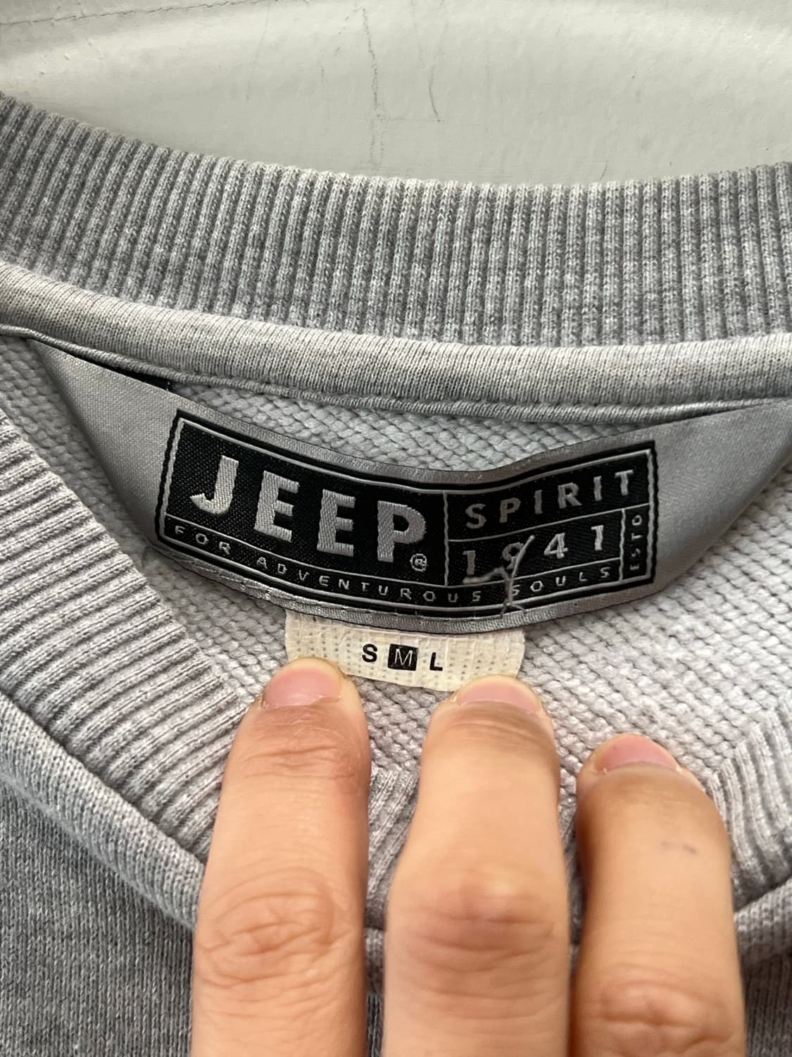 JEEP 지프 맨투맨 그레이 상품이미지4