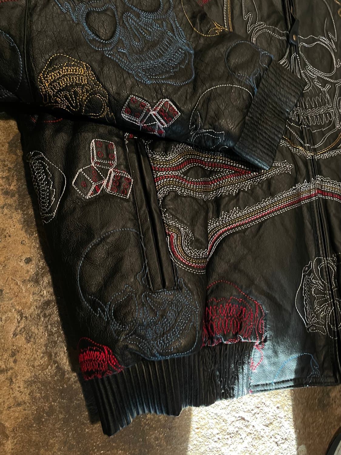 Desertwell 스컬 가죽 자켓 (115) 상품이미지2