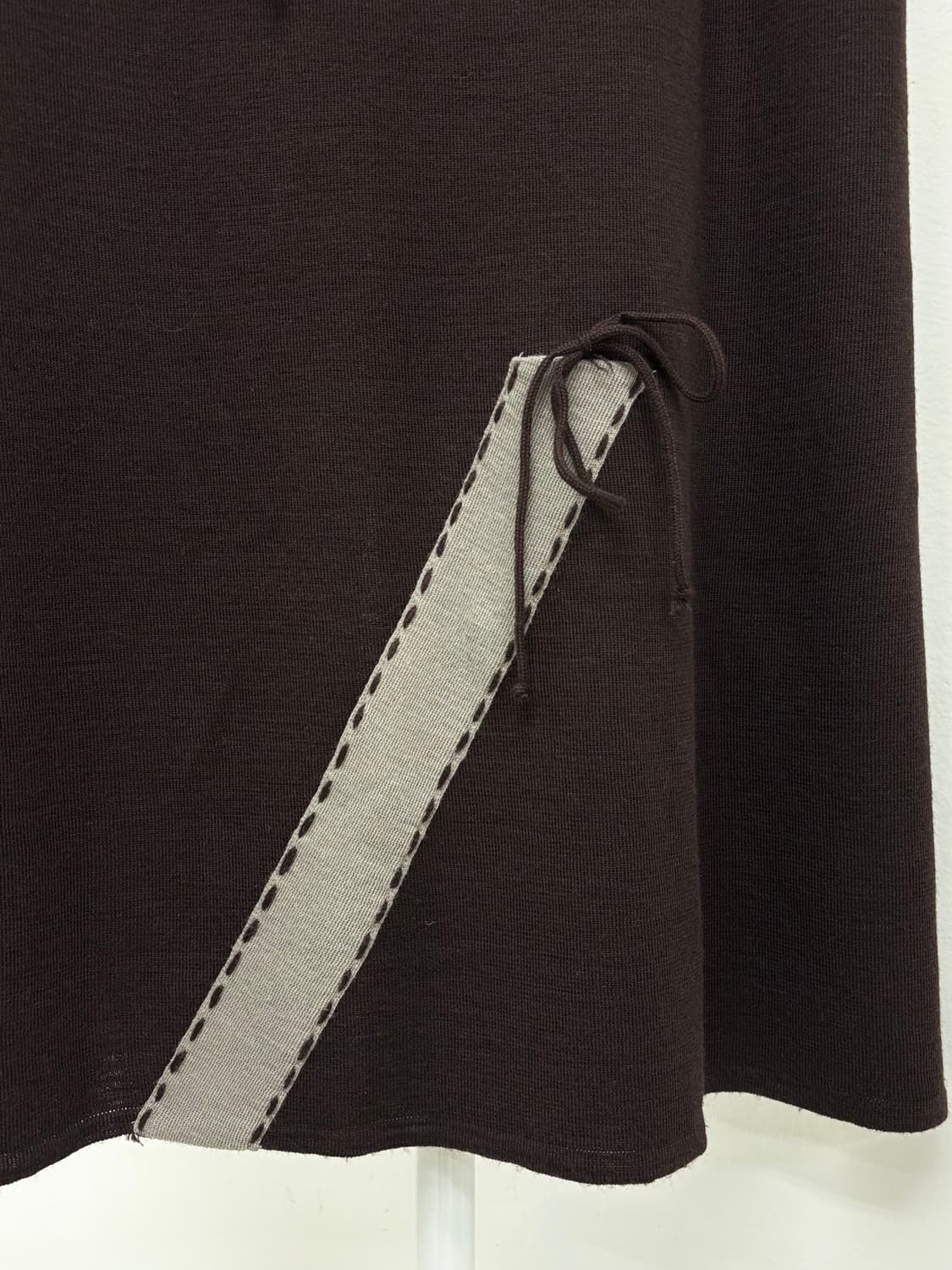 빈티지 브라운 니트 스커트 상품이미지5