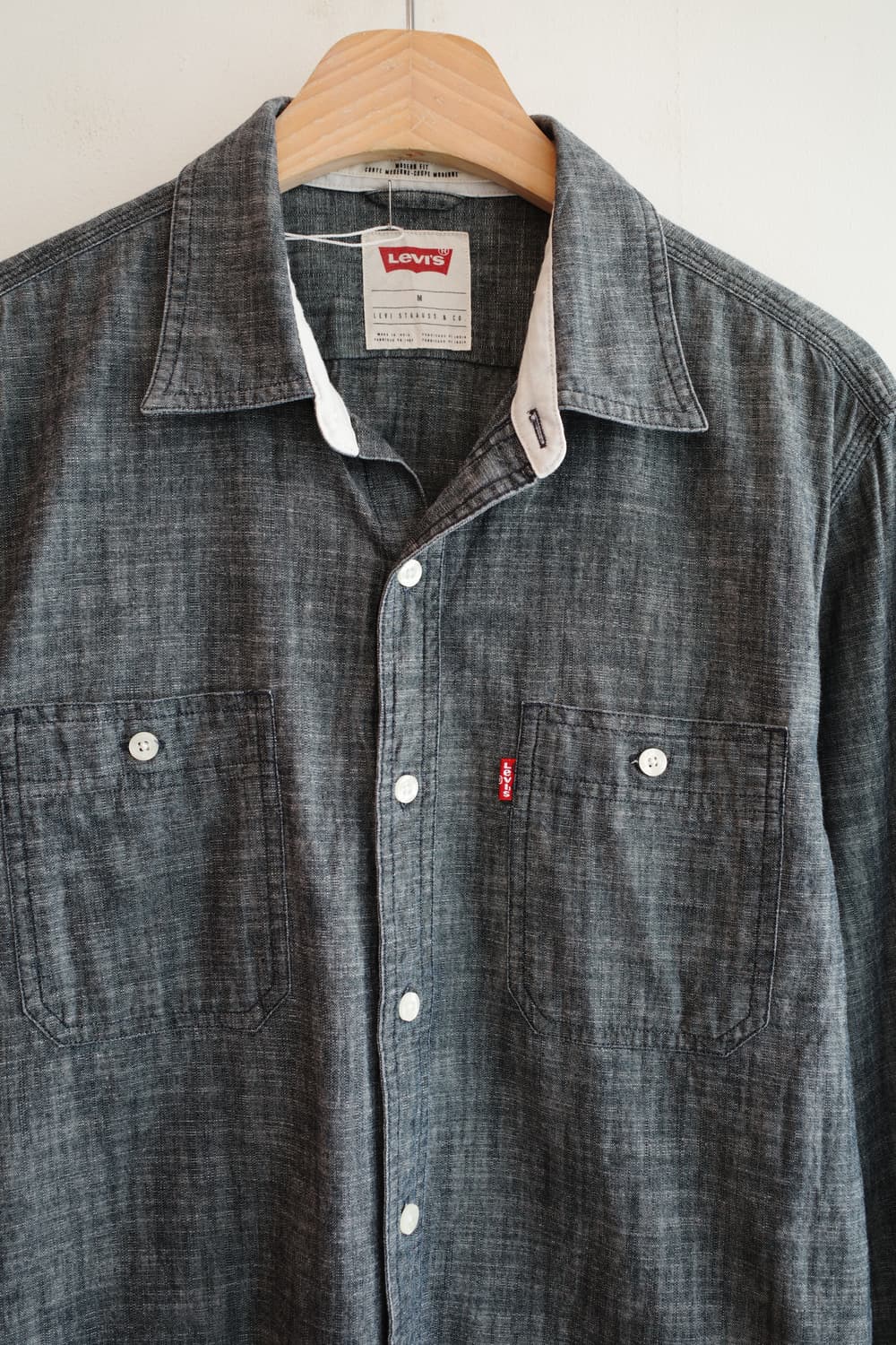 Levis 리바이스 샴브레이 원단 투포켓 셔츠 상품이미지2