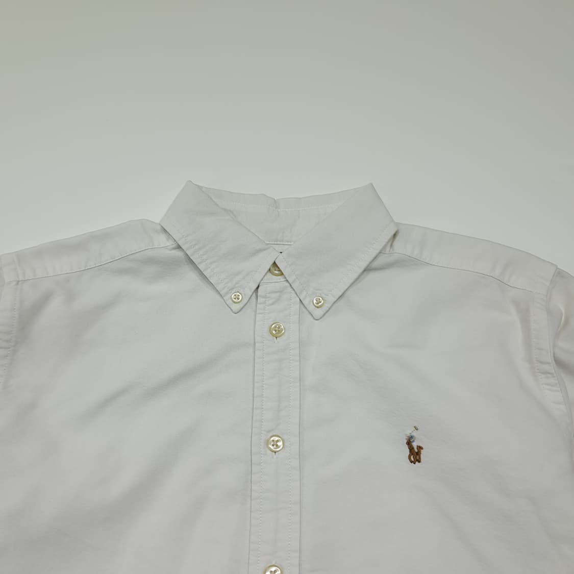 CK099 L 폴로 멀티포니 버튼다운 화이트 셔츠 남방 상품이미지2