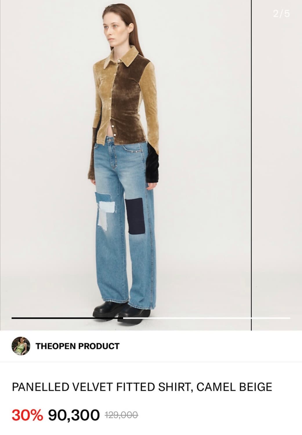 THEOPEN PRODUCT velvet shirt 상품이미지2