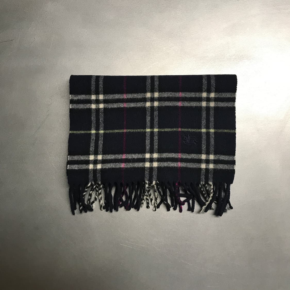 버버리 정품 램스울 머플러 네이비 상품이미지2