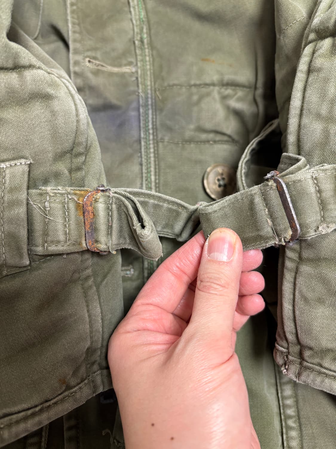 한국전쟁 영국군 미들 파카, 내피포함 (1953년,105상당, 세탁완료) 상품이미지9