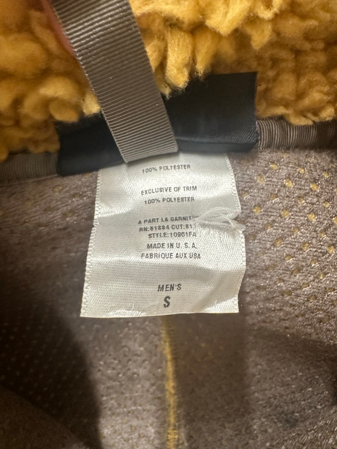 (S)파타고니아 빈티지 딥파일 골드 usa 상품이미지5