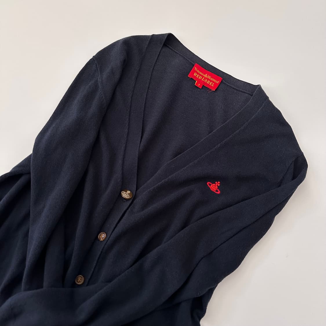 비비안웨스트우드 레드라벨 orb로고 가디건 상품이미지1