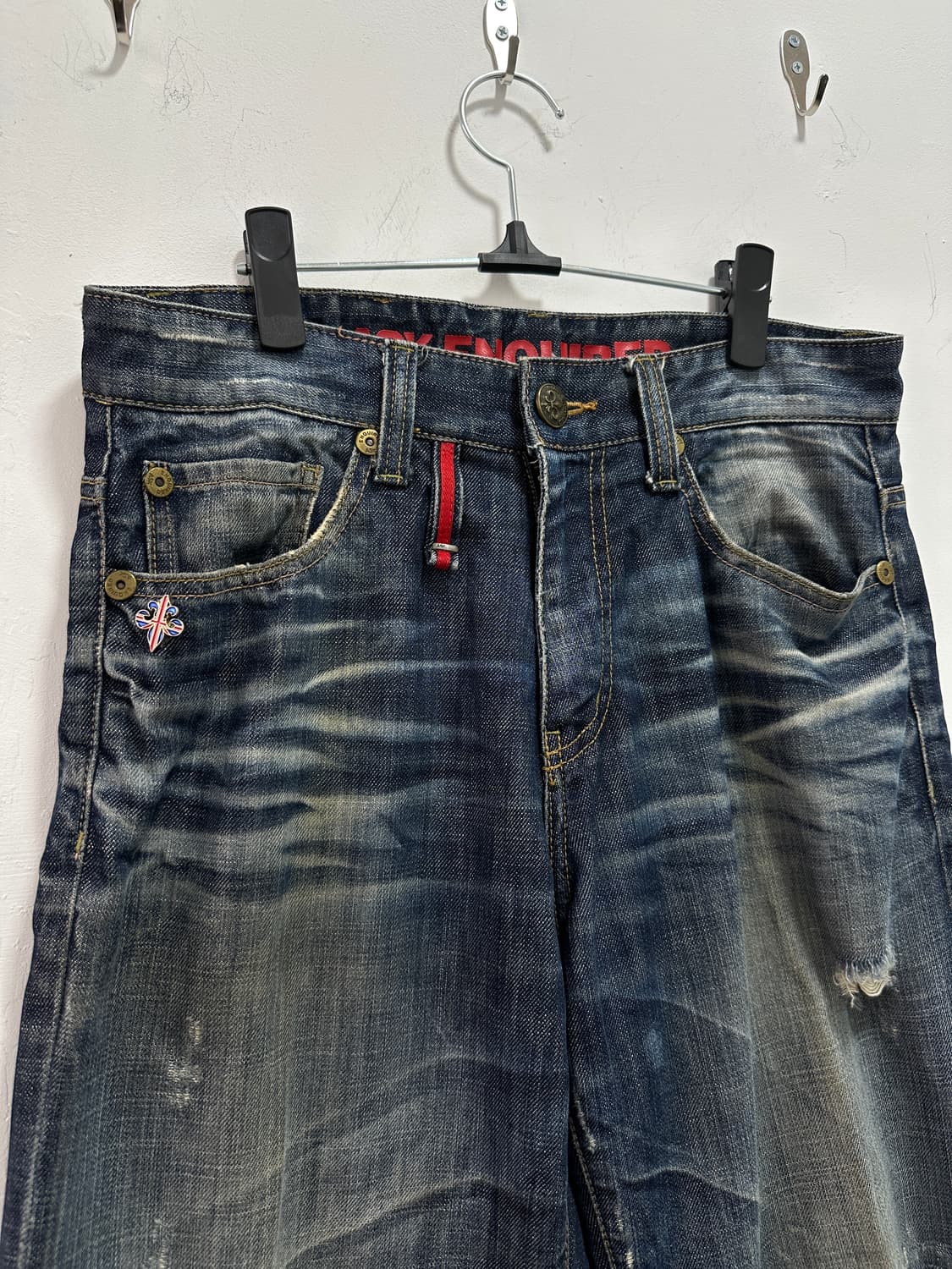 ASK destroyed back patch denim pants 상품이미지7