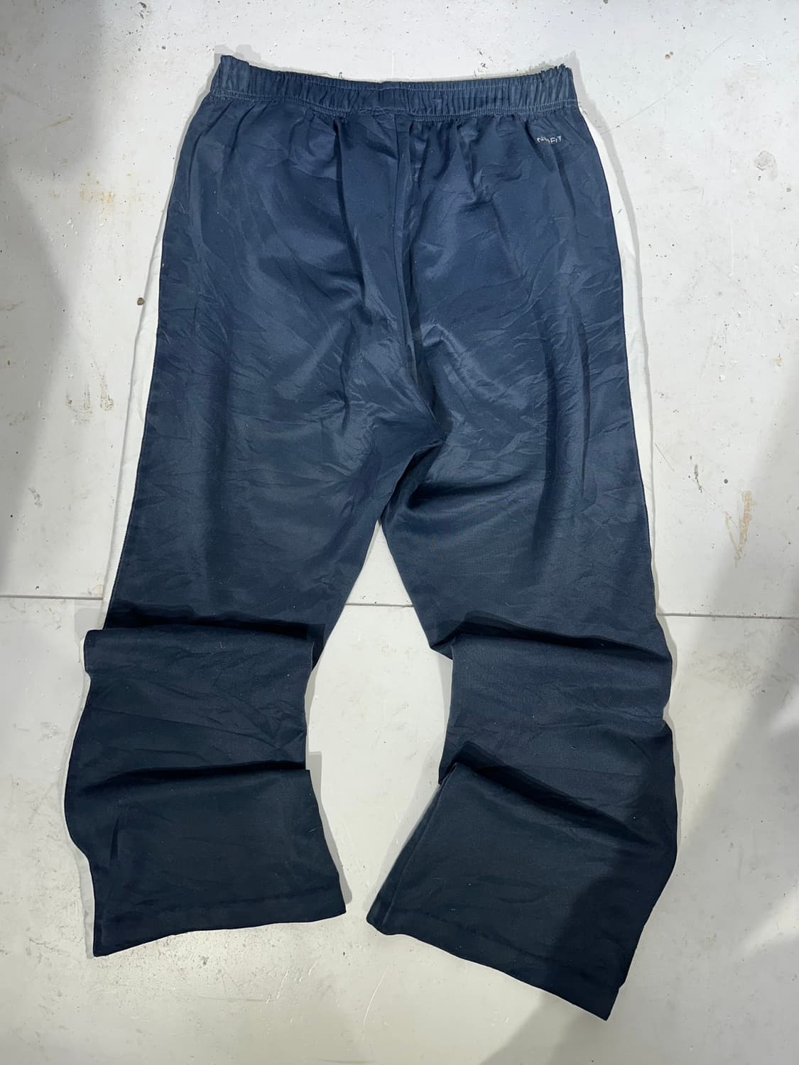 00s 나이키 네이비 화이트 사이드 라인 추리닝 바지 와이드 팬츠  XL 상품이미지5