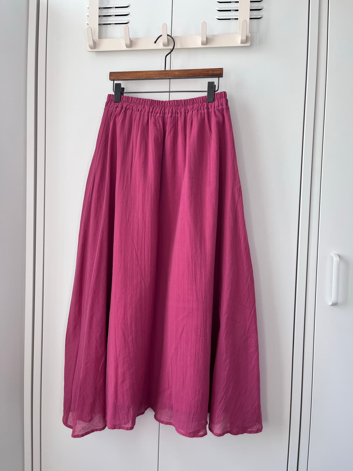 Vintage 하구미 핫핑크 롱 스커트 상품이미지5