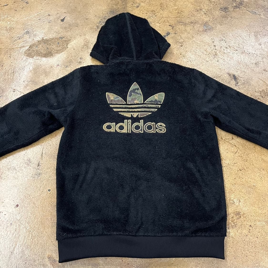 아디다스 카모 밀리터리 백로고 빅로고 후리스 후드집업 100 상품이미지4