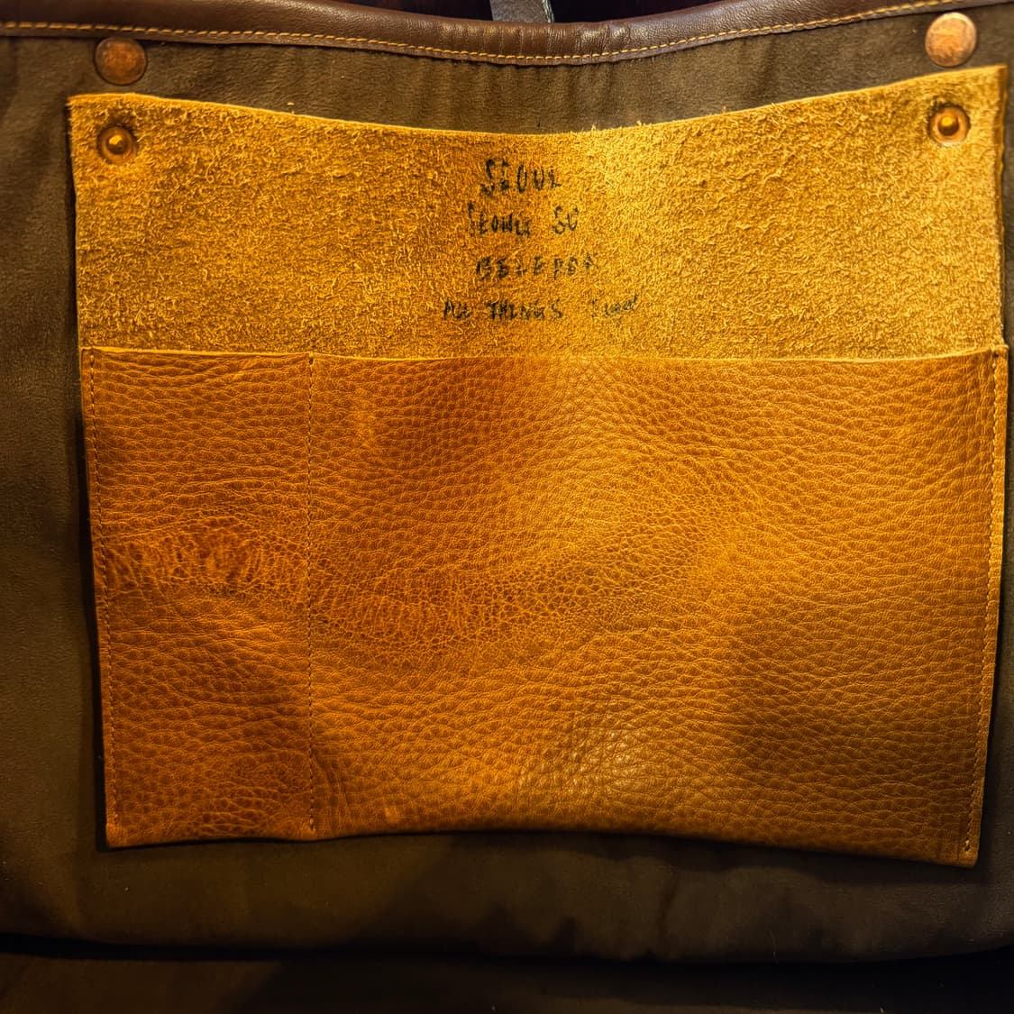 벨에폭 오일풀업 카우레더 빅 토트백 크로스백 상품이미지8