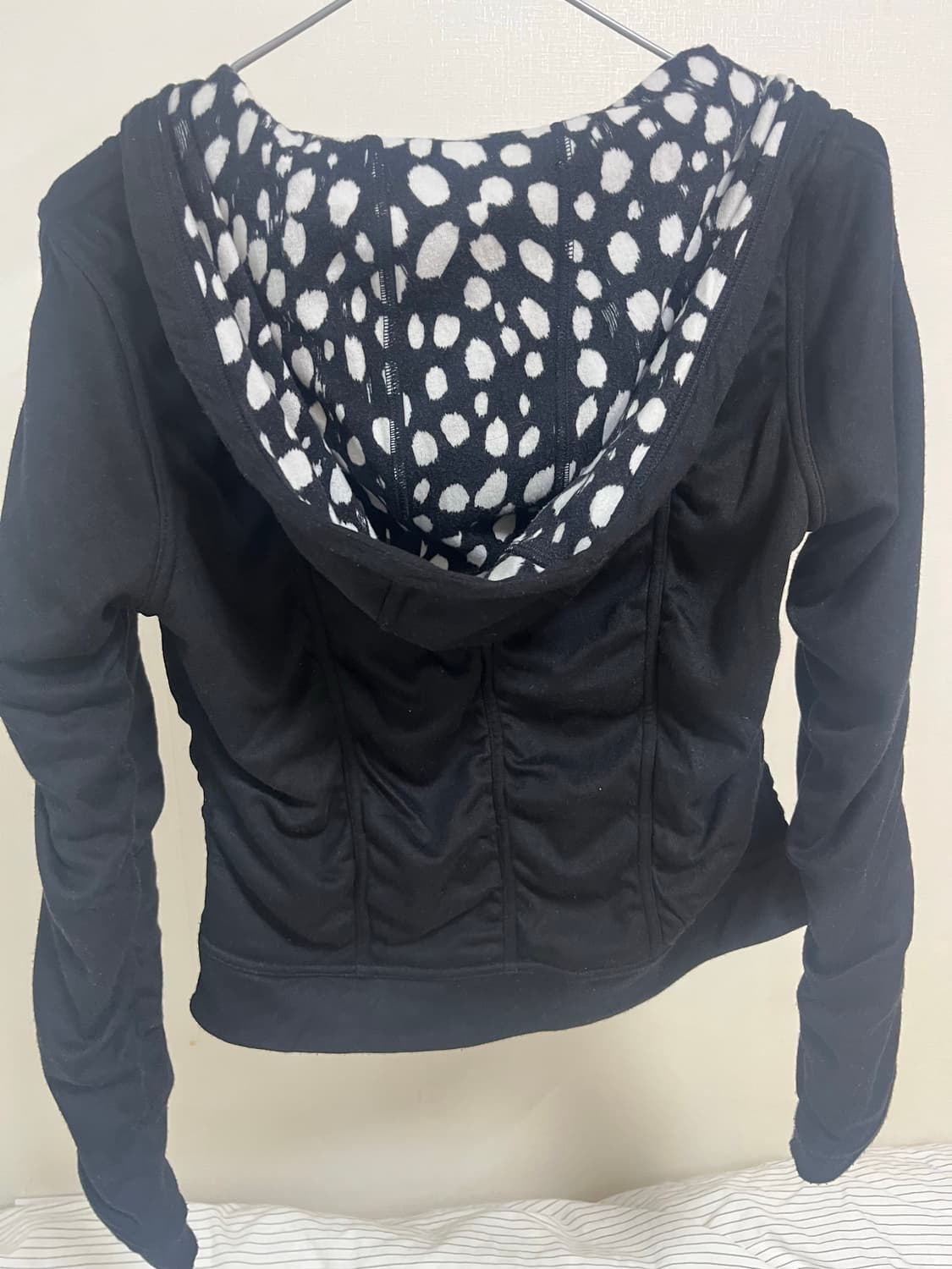 일본 빈티지 갸루 후드 집업 (도트 안감) 상품이미지2