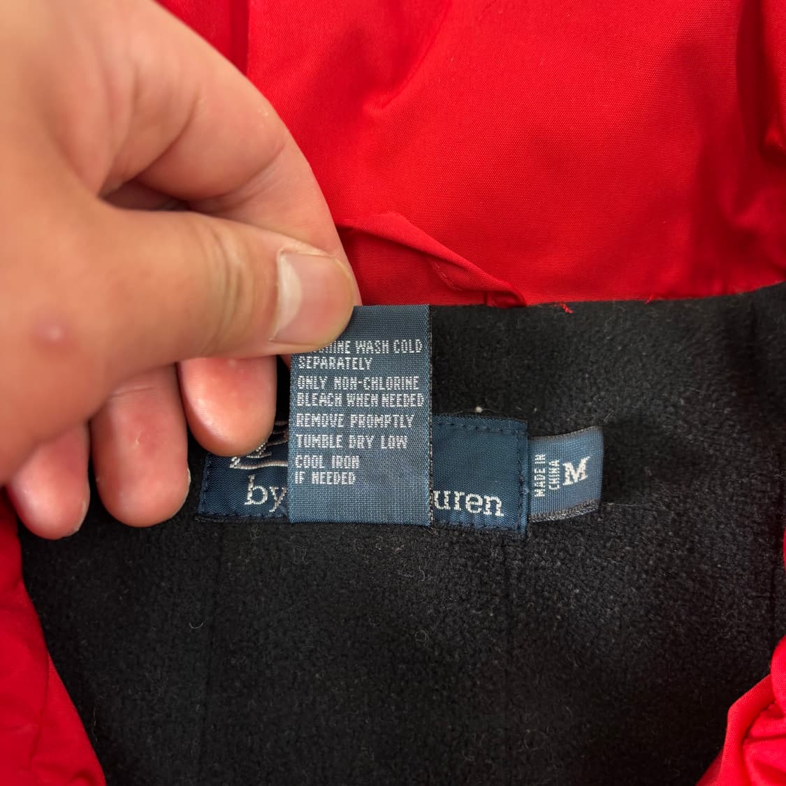 100 폴로랄프로렌 레드 폴리쉘 페리 자켓 상품이미지3