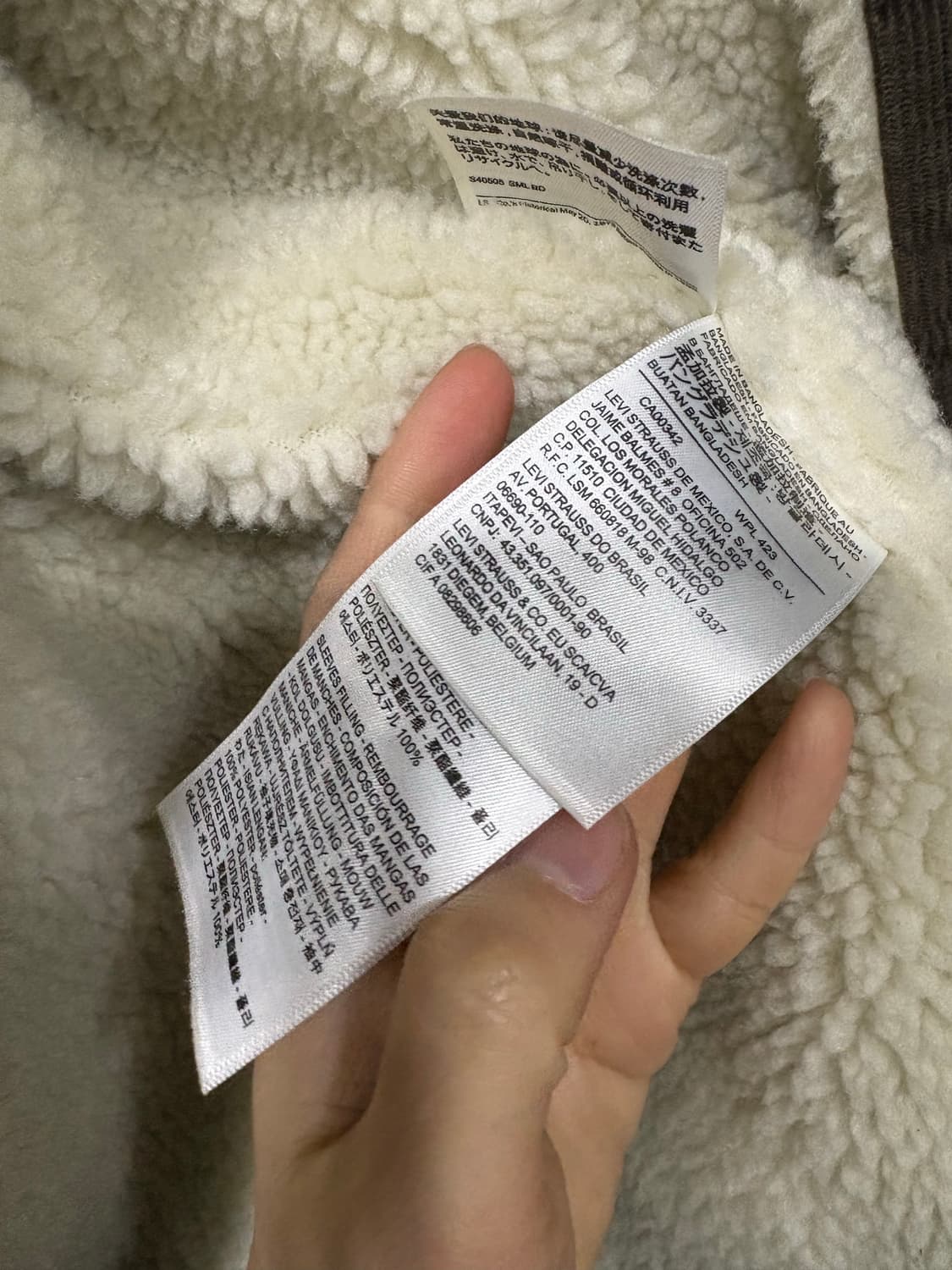 리바이스 뽀글이 자켓 L 상품이미지5