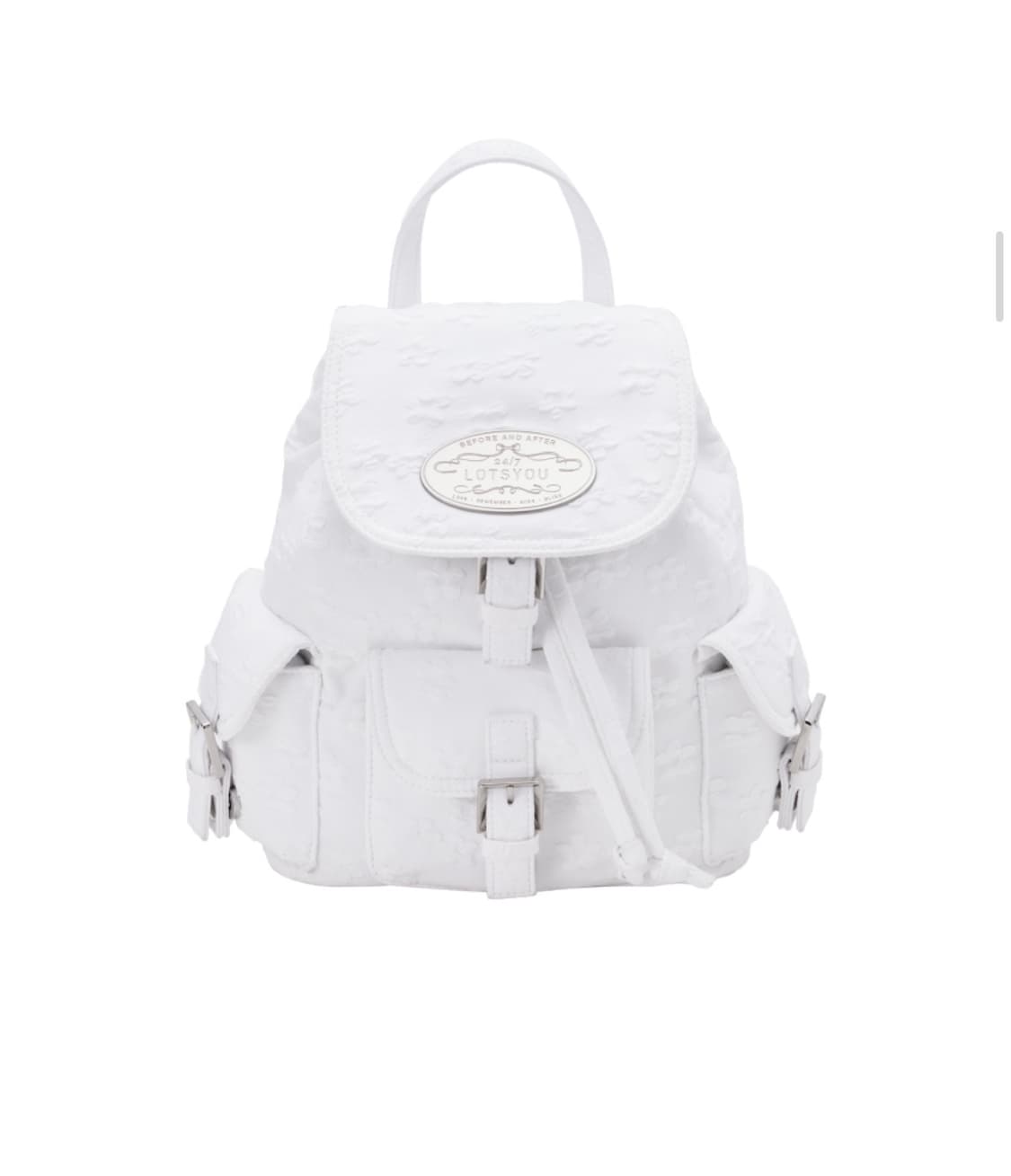라츠유 Nostalgia chubby Backpack White 백팩  상품이미지1