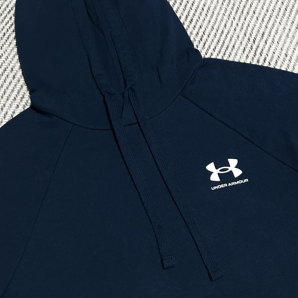 [M] Underarmour 언더아머 네이비 코튼 후드티 상품이미지2